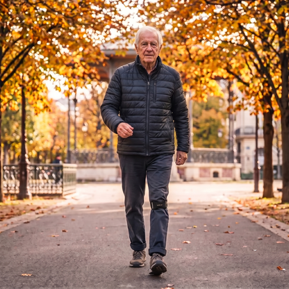 Marche en automne avec la sangle